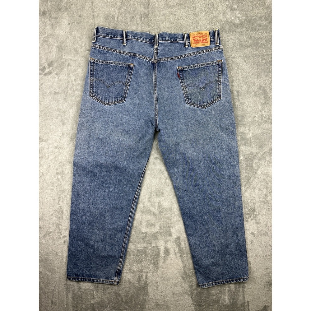 Levis 550 Jeans Mens 42x30 Straight Baggy Loose Light Wash Y2K Skater Vintage